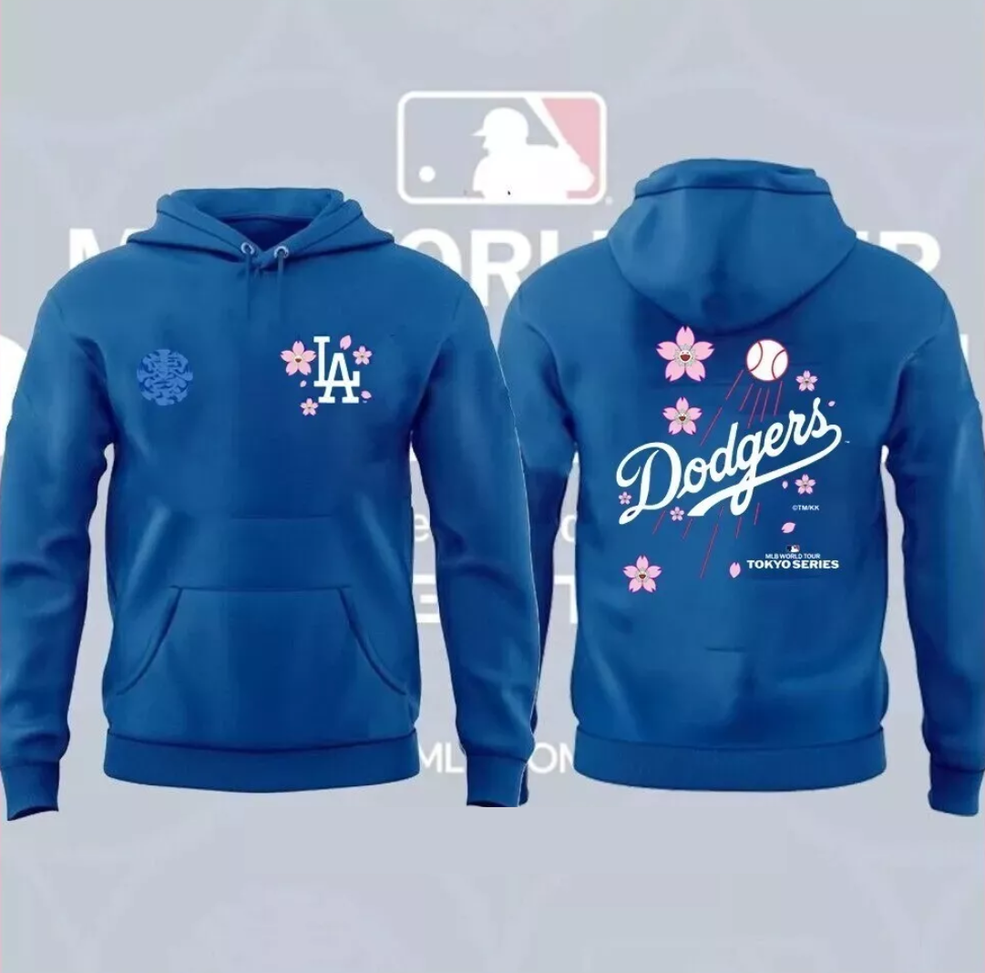 Men Los Angeles Dodgers blue MLB 2025 Hoodie style 2->los angeles dodgers->MLB Jersey